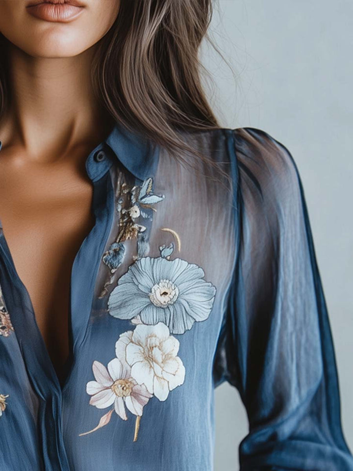 Chloe | Boho Floral Blouse
