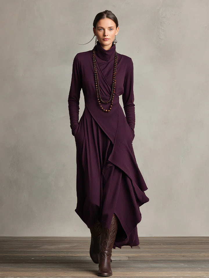 Claudia | Purple Bohemian Cotton Stretch