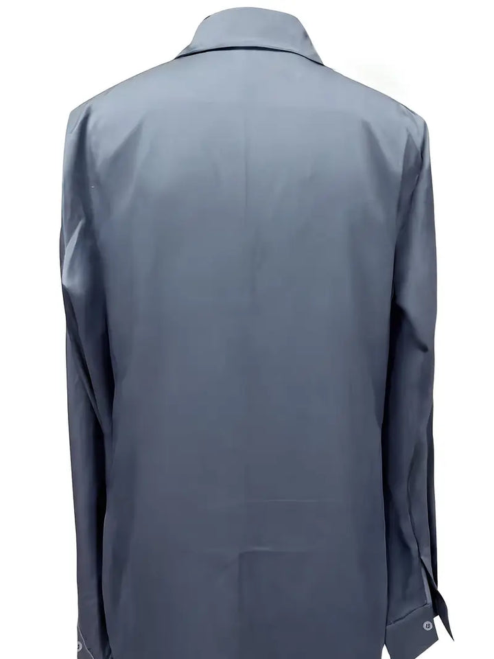 Eva™ | Premium V-Neck Satin Blouse