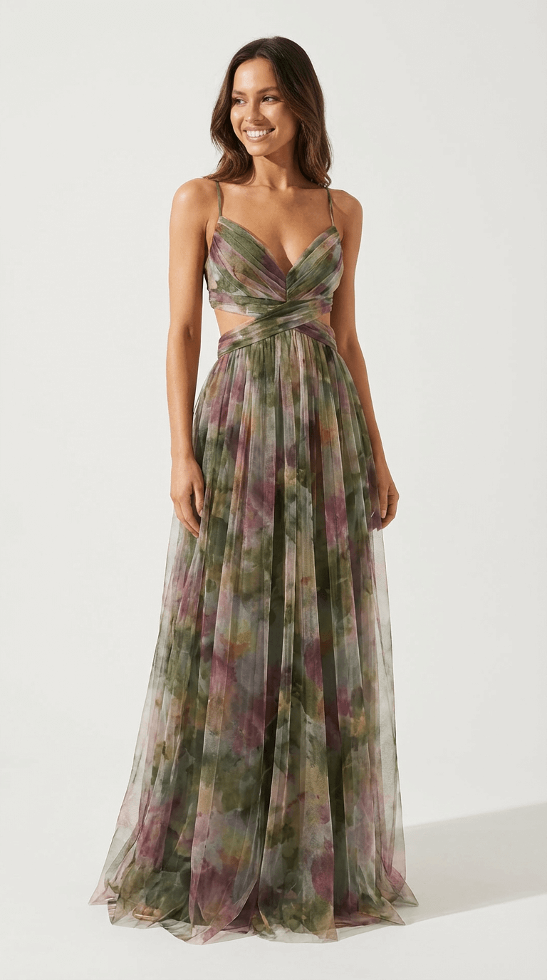 Pavia Printed Maxi Dress