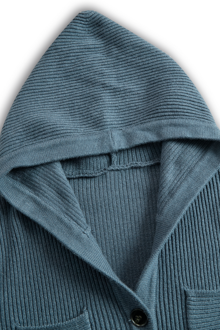 Ellie | Slim-fit Hooded Knitted Maxi