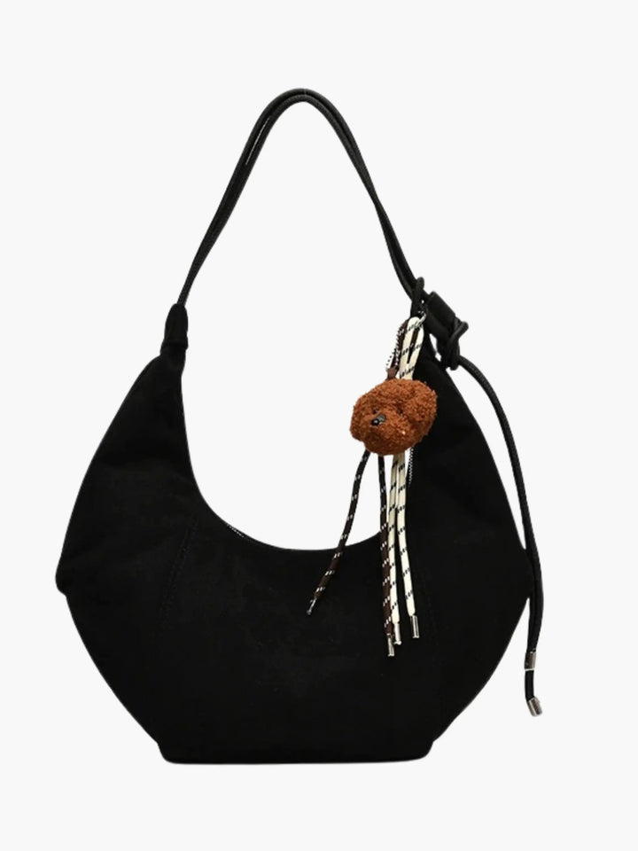Amalia | Suede Boho-Chic Hobo Bag with Playful Charm