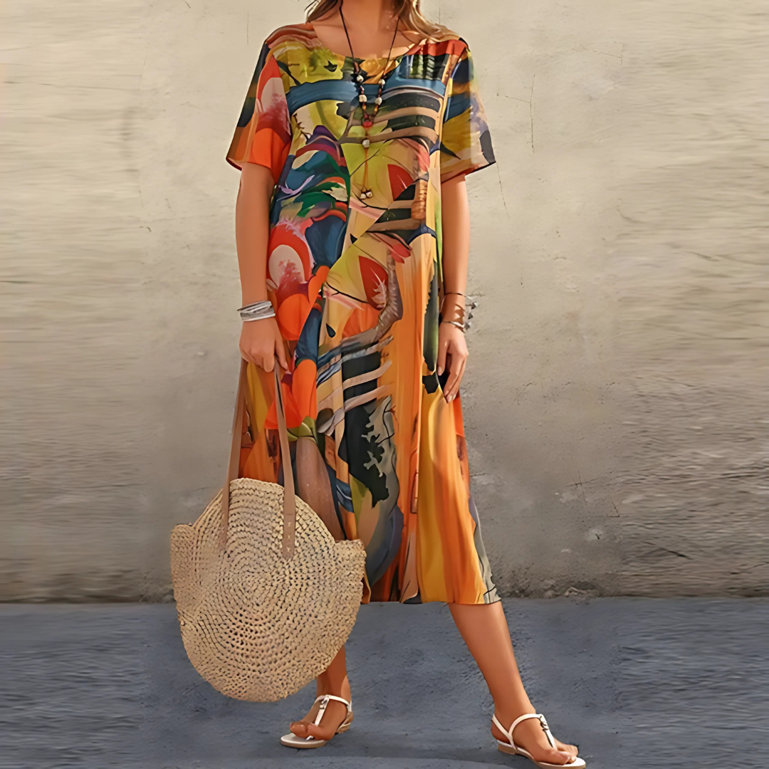 Coral™ | Elegant Floral Dress