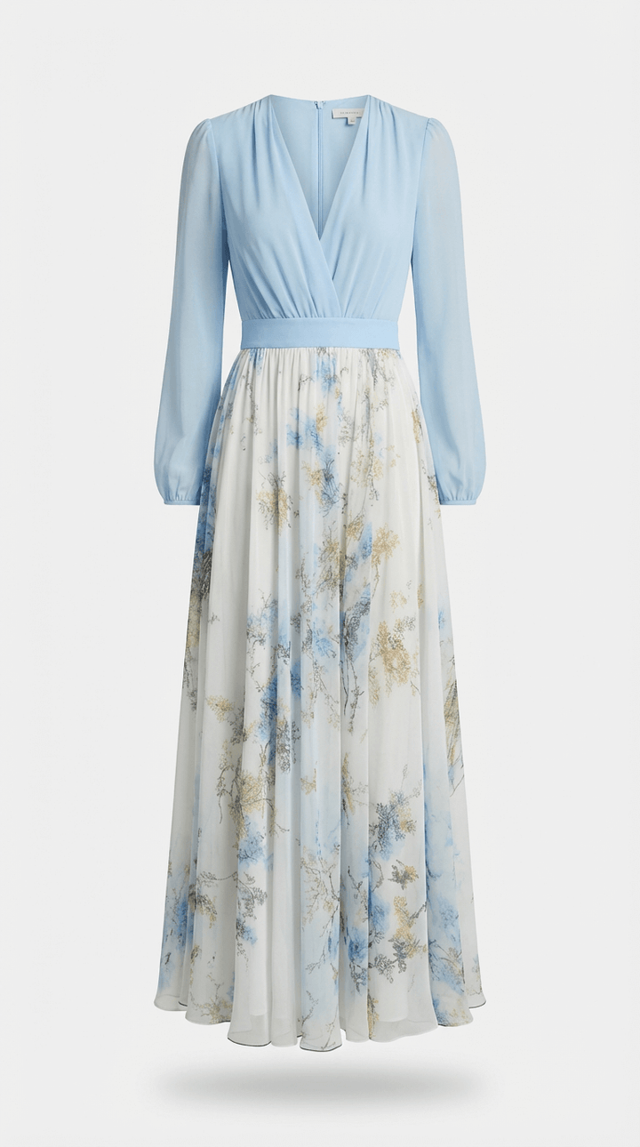 Olivia Long Sleeve Floral Maxi Dress