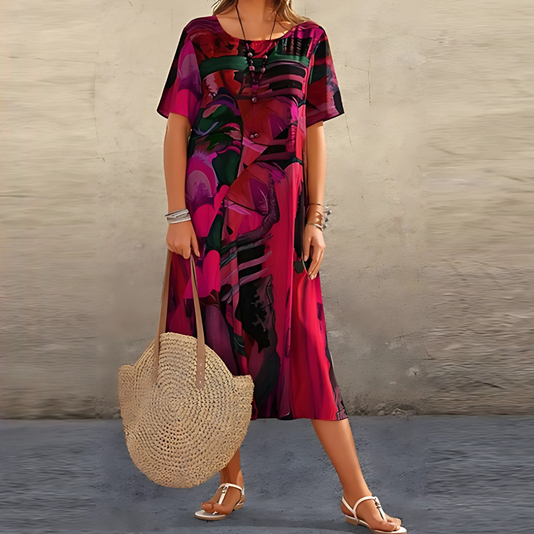 Coral™ | Elegant Floral Dress