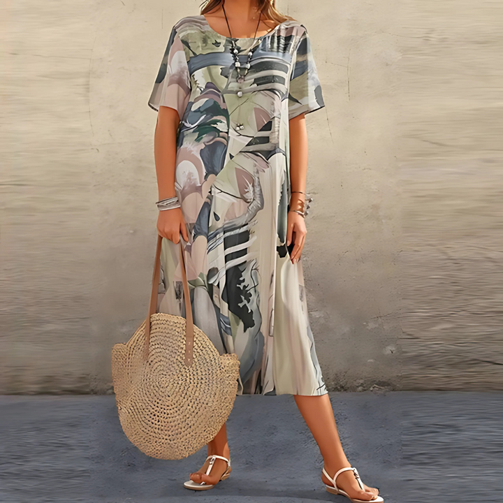 Coral™ | Elegant Floral Dress