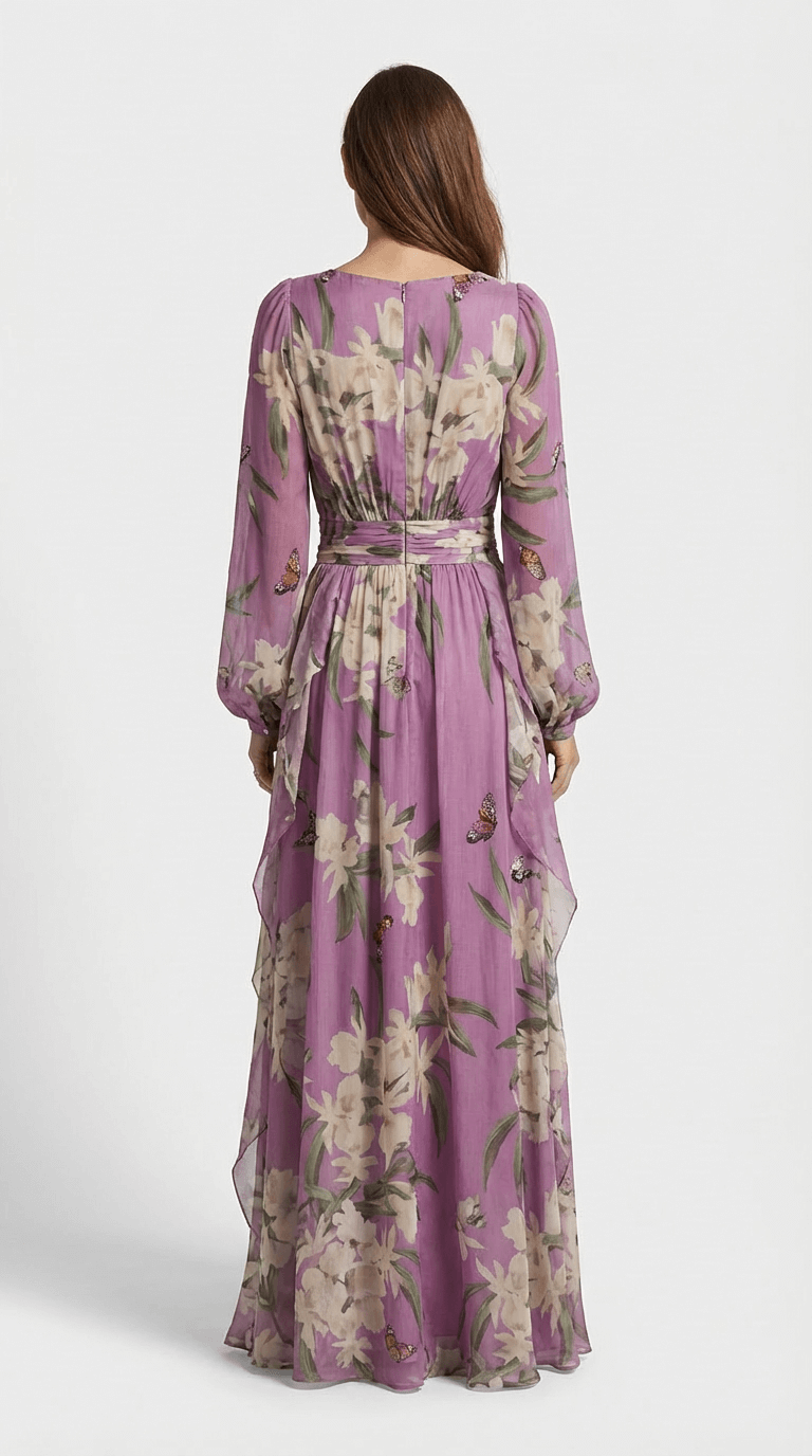 Amelia Long Sleeve Floral Maxi Dress