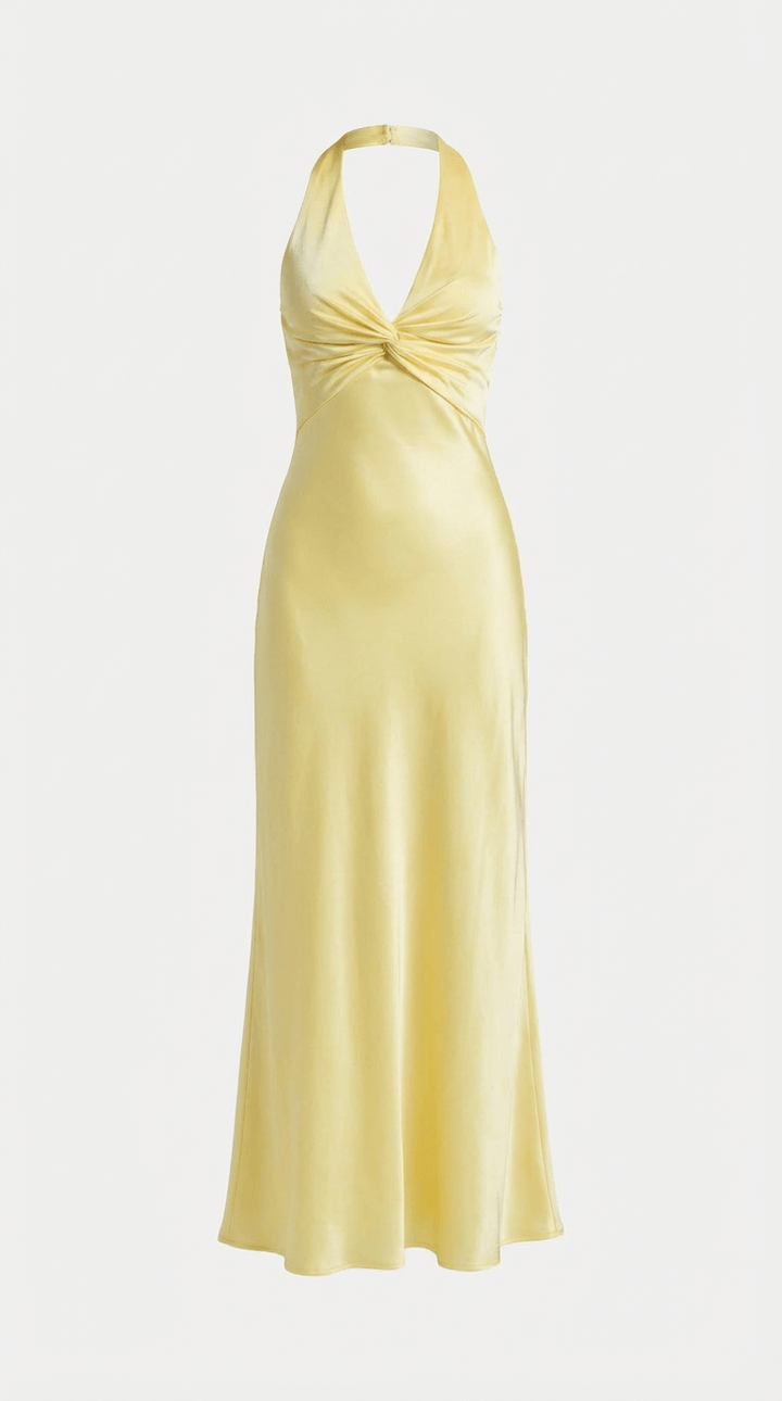 Yellow Maxi Evening Dress Selena