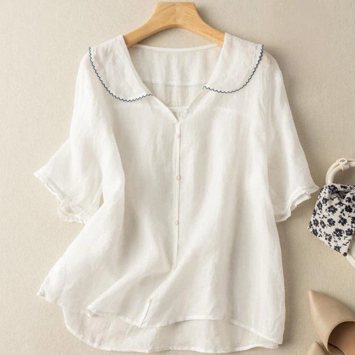 Kristy™ | Vintage Blouse with Button Detail