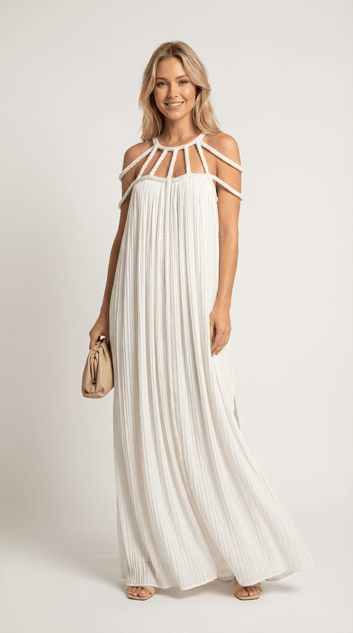 Aria Long Linen Dress
