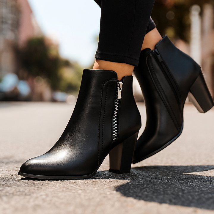 Lola | Side-Zip Ankle Boots