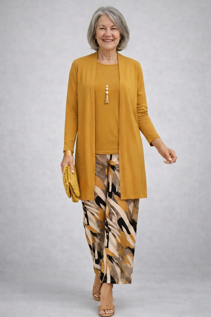 Faelina | Yellow Three-Piece Set