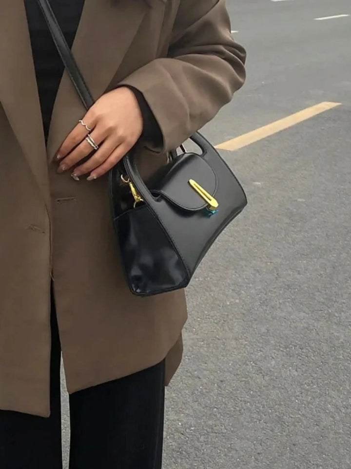 Dagmar | Modern Black Mini Satchel Bag