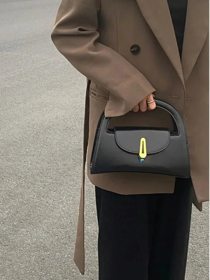 Dagmar | Modern Black Mini Satchel Bag
