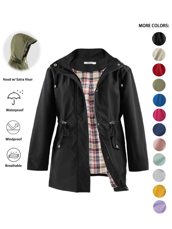 Dena | Lightweight Hooded Trench Coat