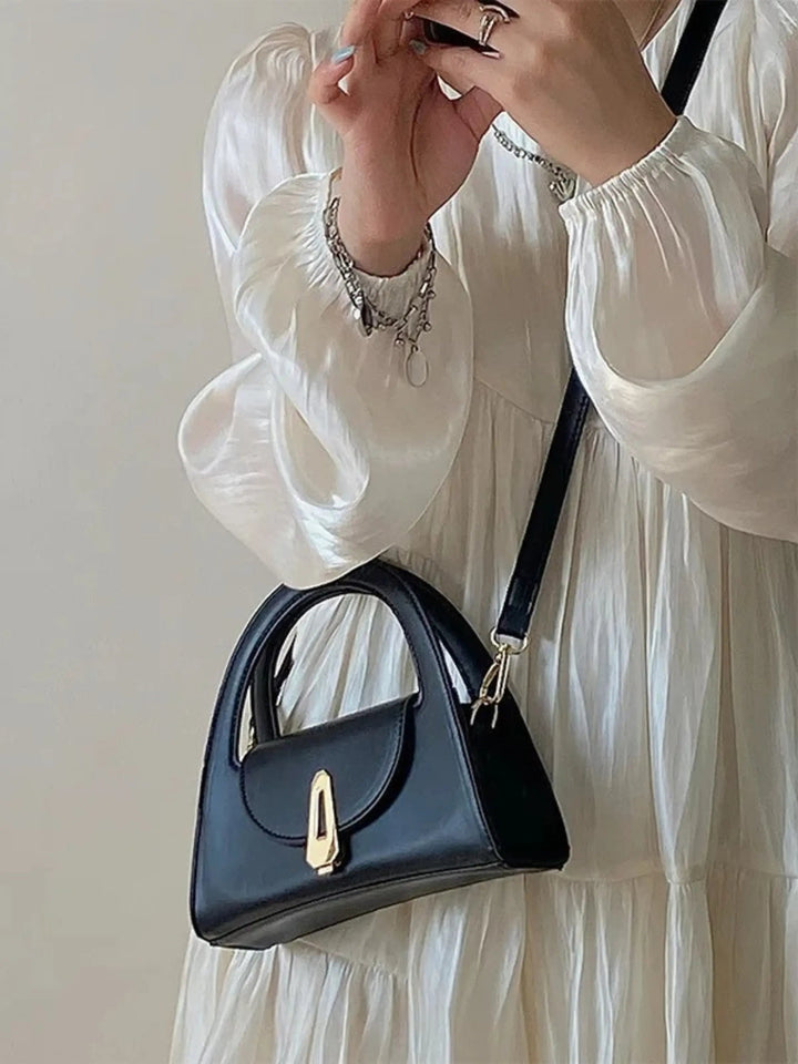 Dagmar | Modern Black Mini Satchel Bag