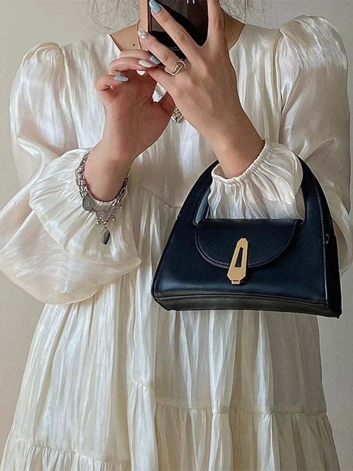 Dagmar | Modern Black Mini Satchel Bag