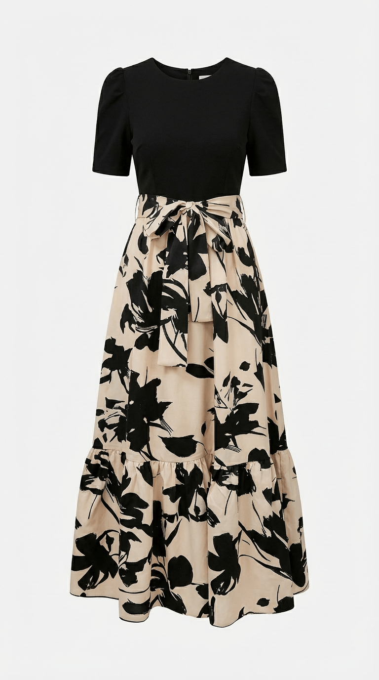 Emily Floral Puff Sleeve Maxi Dress