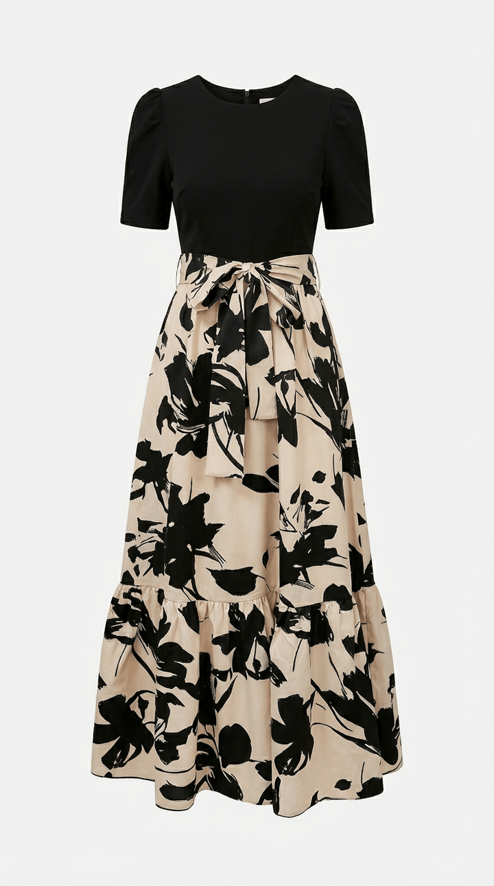 Emily Floral Puff Sleeve Maxi Dress