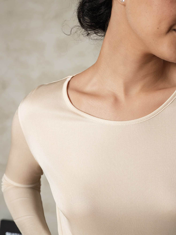 Kim | Silk Long Sleeve Top