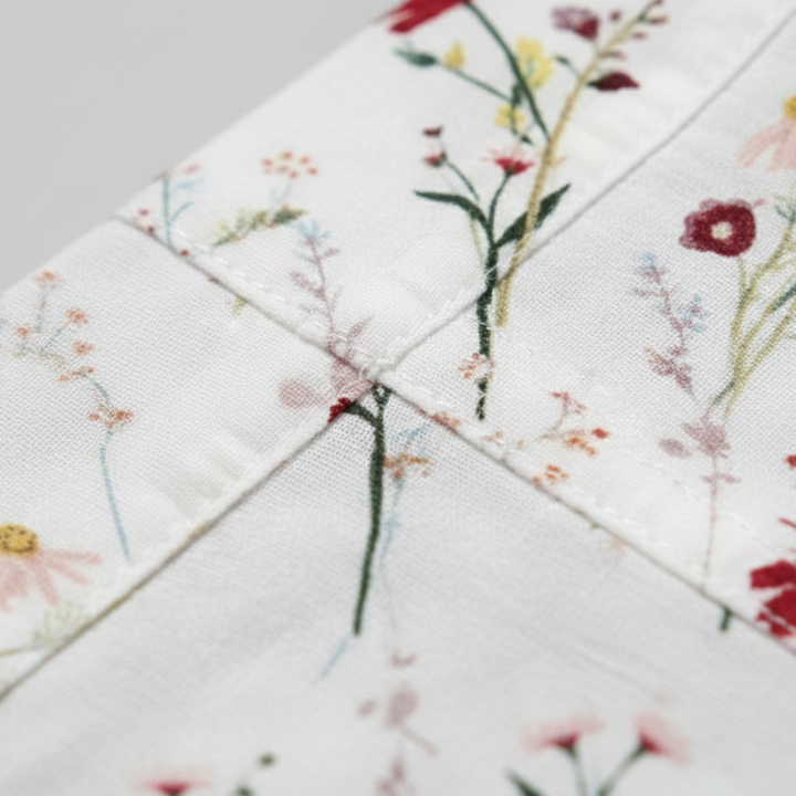 Floral Midi Dress Short Sleeve Pocket Women