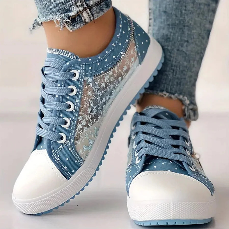 Cara™ | Elegant Women's Sneakers with Floral Details