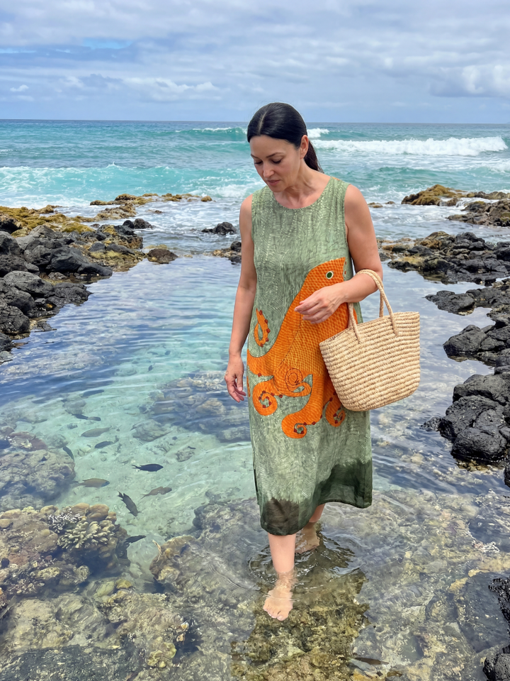 Ronan | Light Midi Dress Ocean