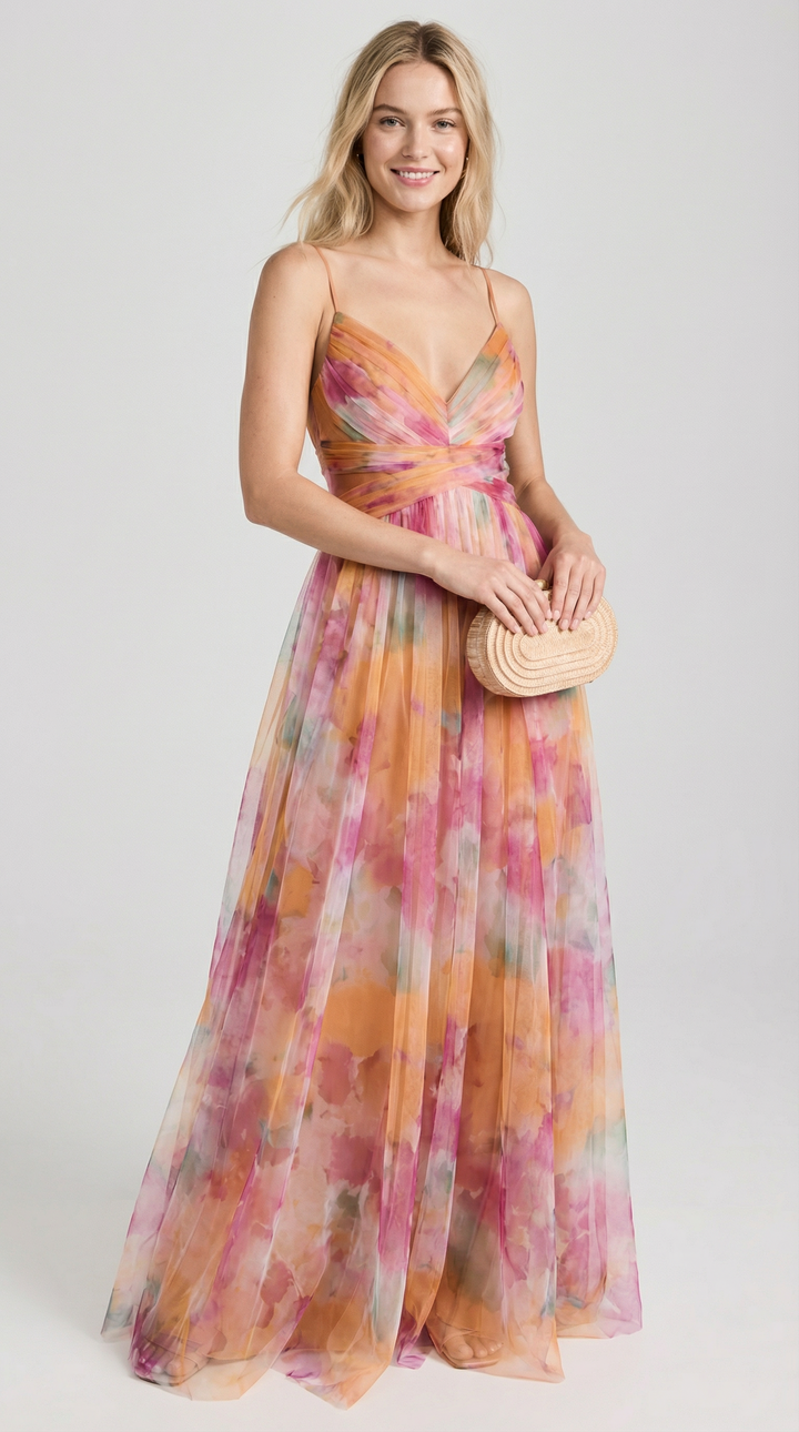 Pavia Printed Maxi Dress