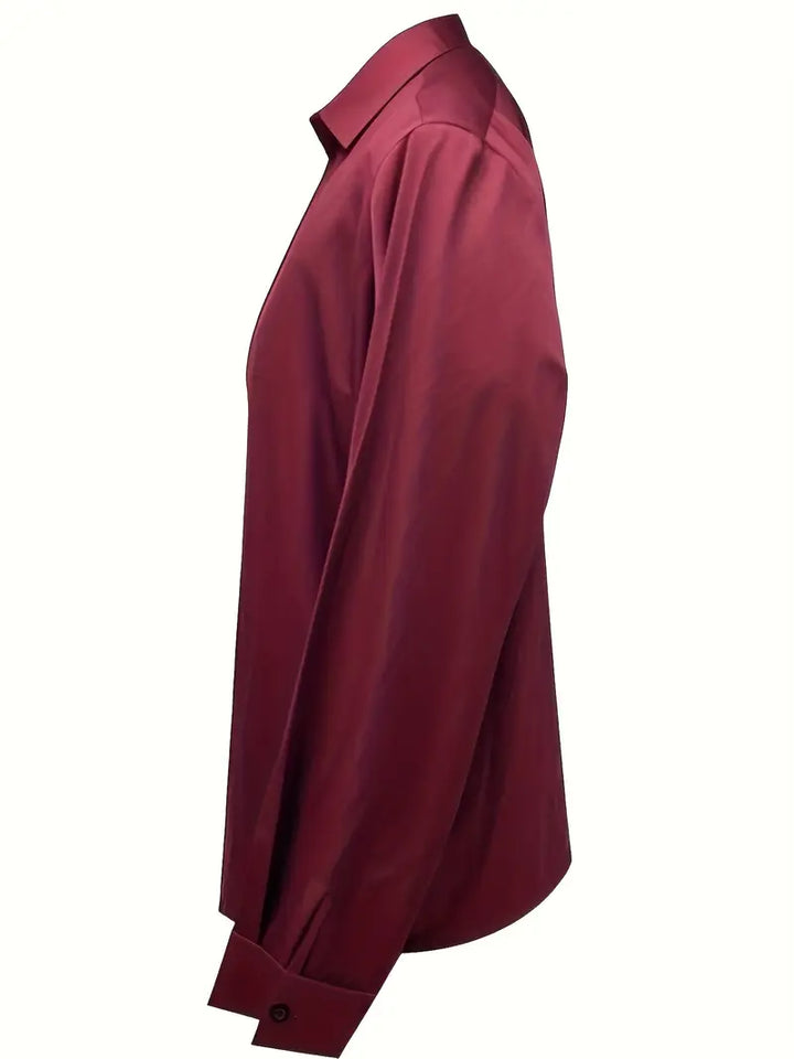Eva™ | Premium V-Neck Satin Blouse