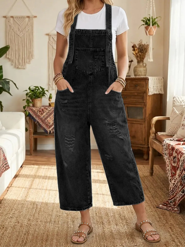 Aurevia | Denim Overalls with Vintage Look