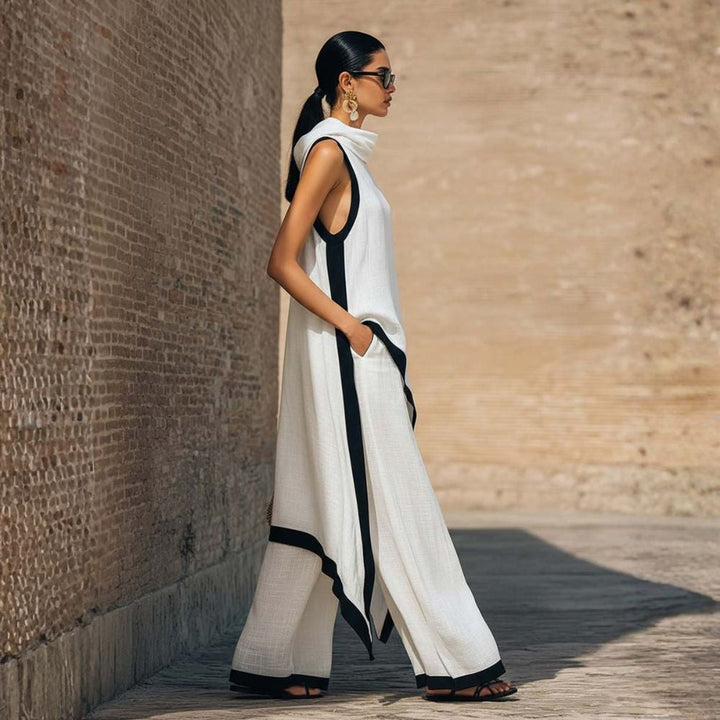 Leonora | Elegant Linen Two-Piece Set