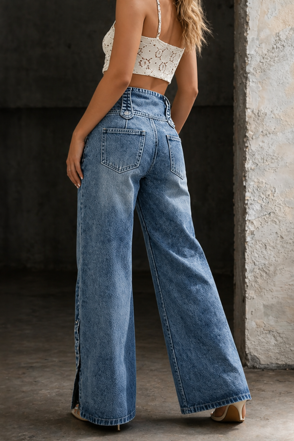 Mía | High-Waisted Jeans with Slits