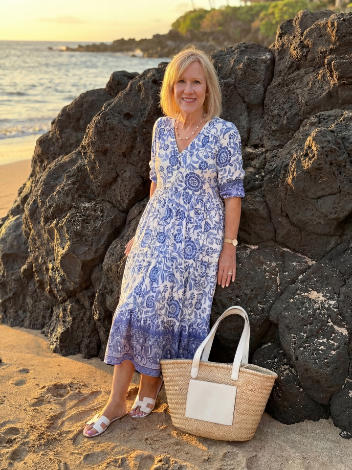Nalani | Soft Floral Midi Dress