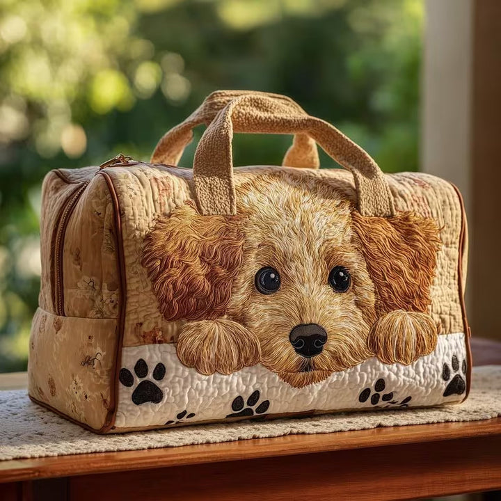 Rosie's hand-quilted puppy weekender bag - Little Paws