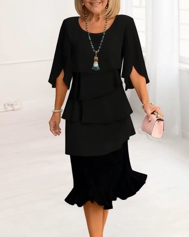 Patricia | Relaxed Ruffle Hem Dress