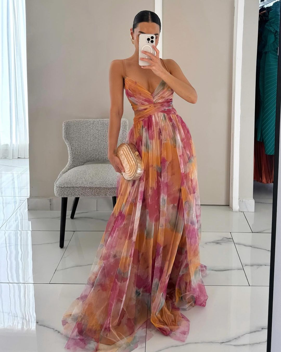 Harper | Floral Print Maxi Dress