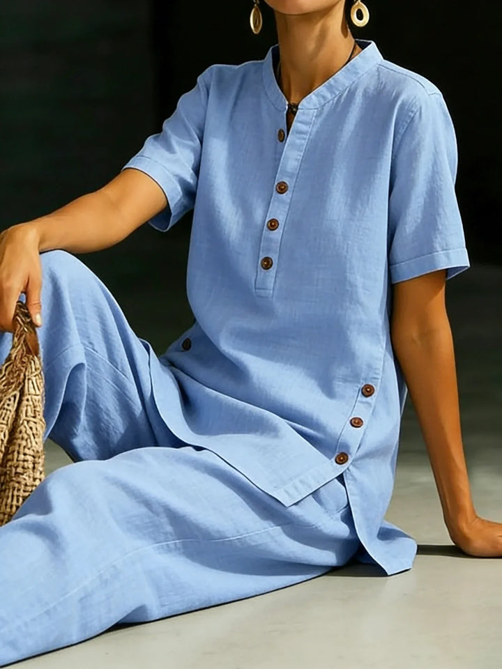 Serena™ | Classic Button Detail Two-Piece Set