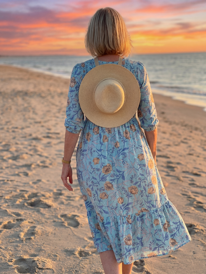Halia | Casual Midi Floral Dress