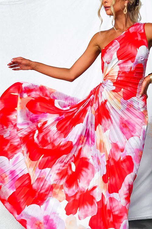 Bonnie | Pleated One Shoulder Dress