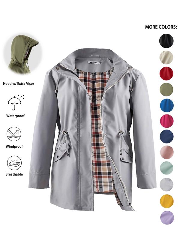 Dena | Lightweight Hooded Trench Coat
