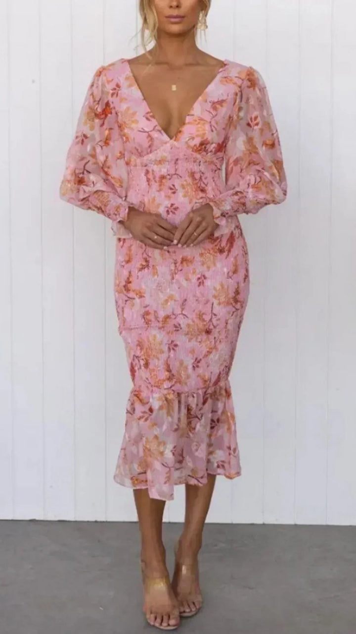 Julia™ | Women's Wedding Guest Floral Dress Evening