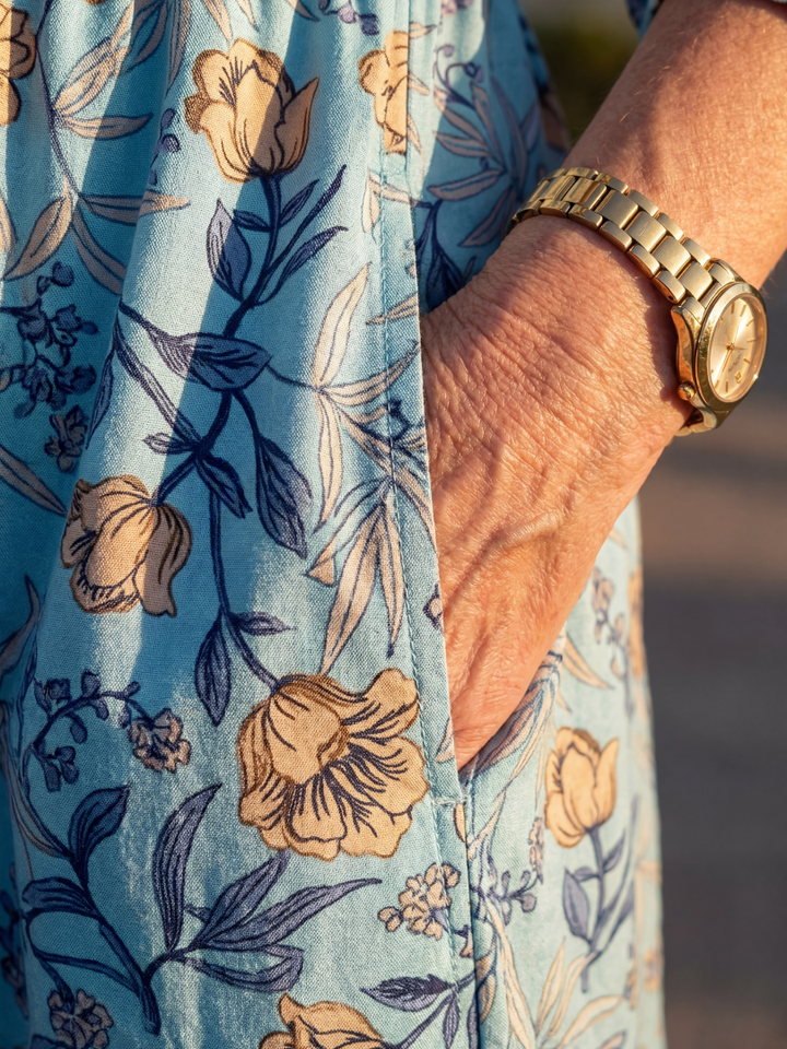 Halia | Casual Midi Floral Dress