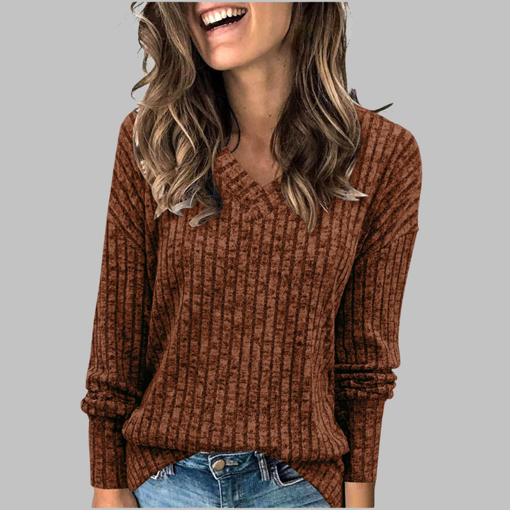 Ravenna | V-Neck Long Sleeve Top
