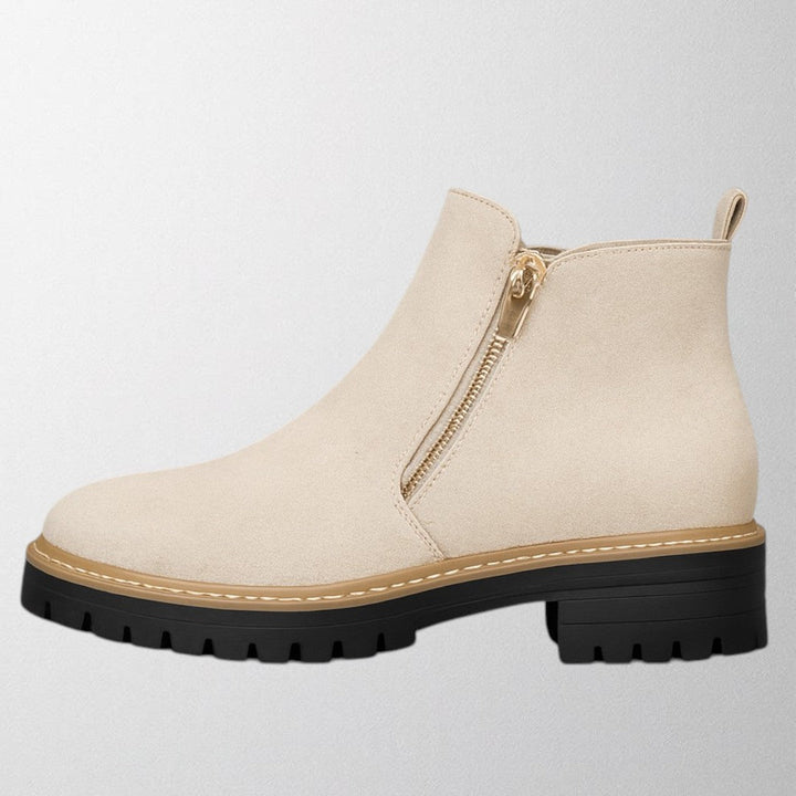 Elma™ | Women's shoe with round toe and side zip fastening
