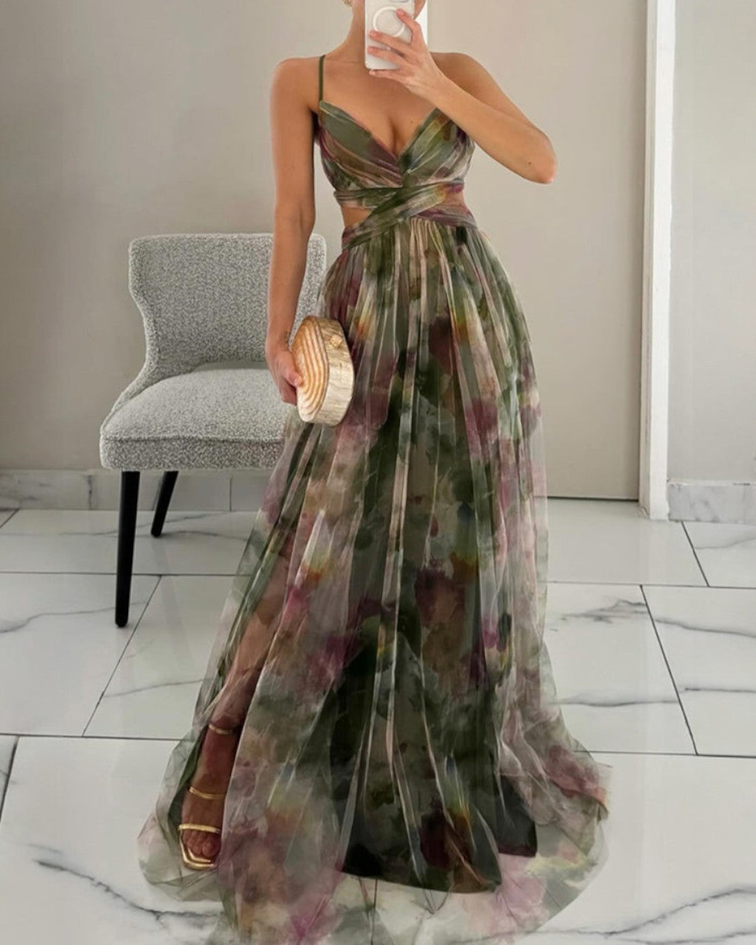 Harper | Floral Print Maxi Dress