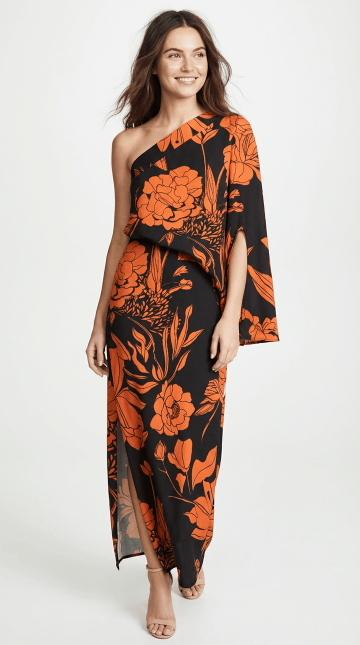 Rosie One-Shoulder Printed Maxi Dress