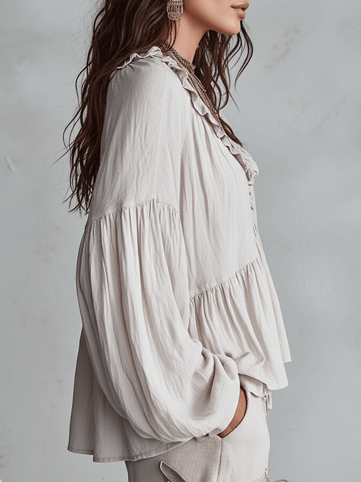 Eleanor | Airy Vintage-Inspired Ruffle Soft Ruffle Bohemian