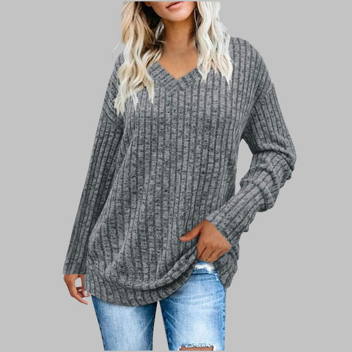 Ravenna | V-Neck Long Sleeve Top