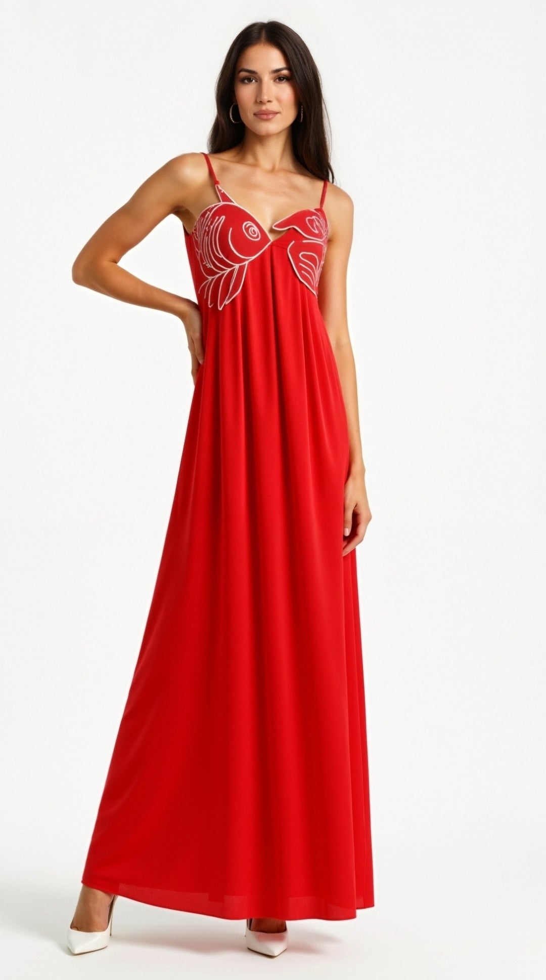 Ember Embroidered Bodice Maxi Dress