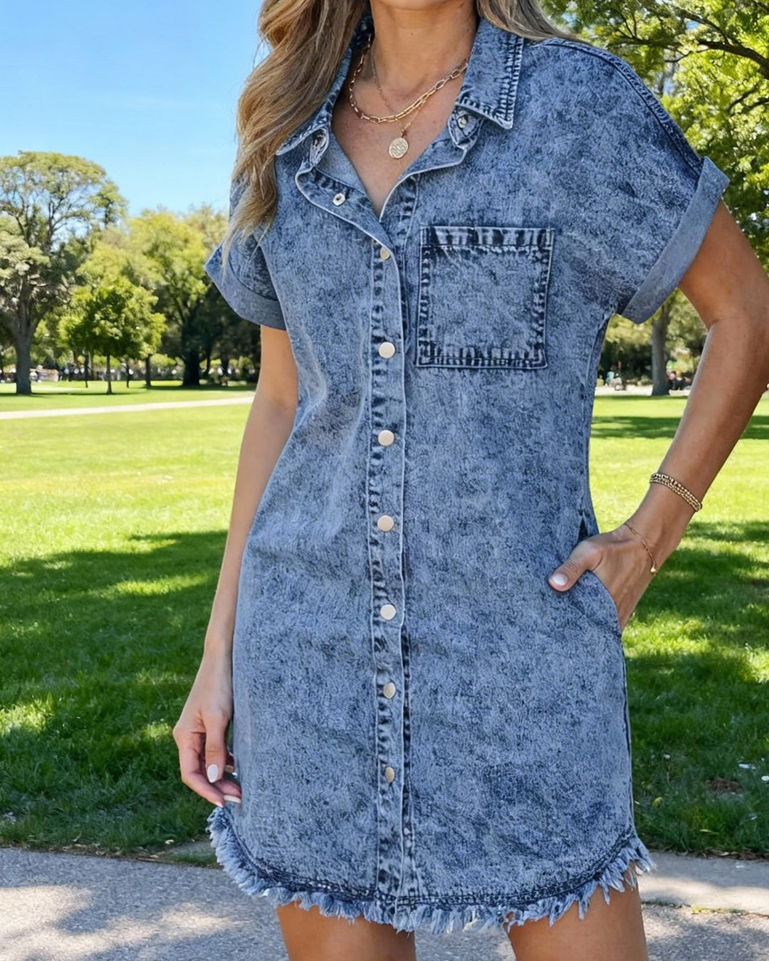 Kelia | Denim Shirt Dress